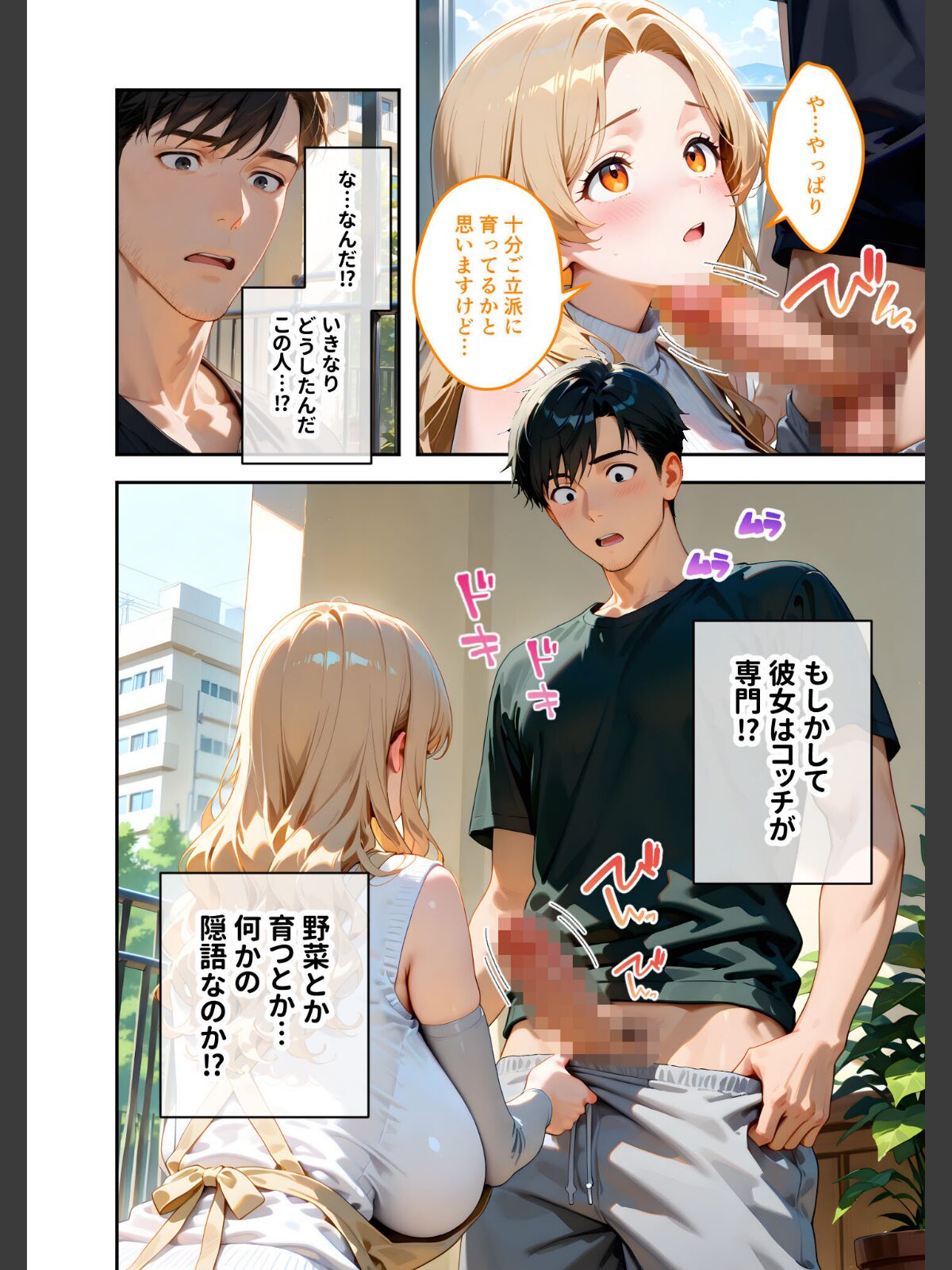 家性婦の園田さんは竿の収穫までしてくれる 〜超乳・超尻持ちのド変態淑女〜 モザイク版のサンプル画像