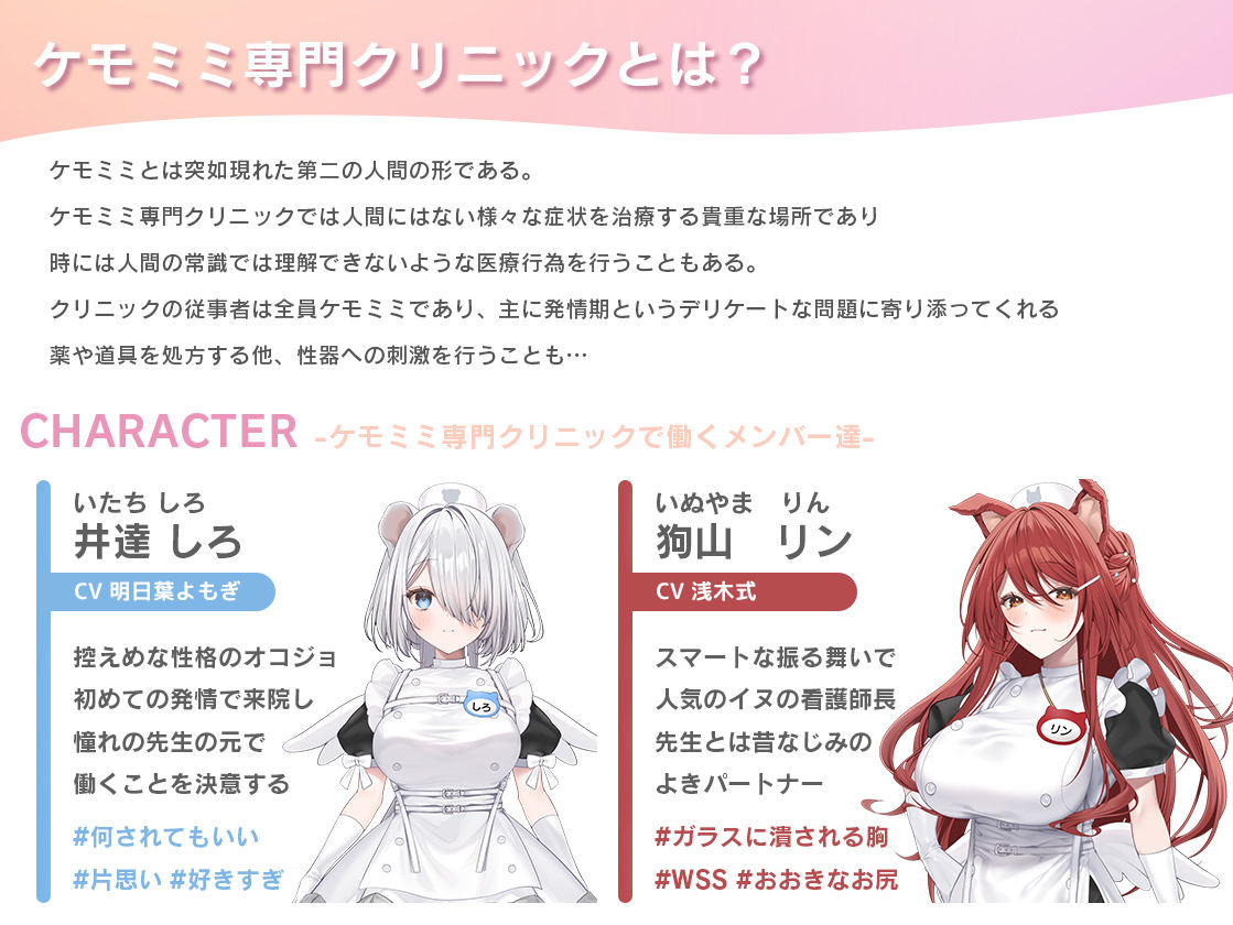 【本編動画2時間40分超】発情ケモミミclinic【ぬるぬるLive2Dアニメーション×豪華声優陣】のサンプル画像4