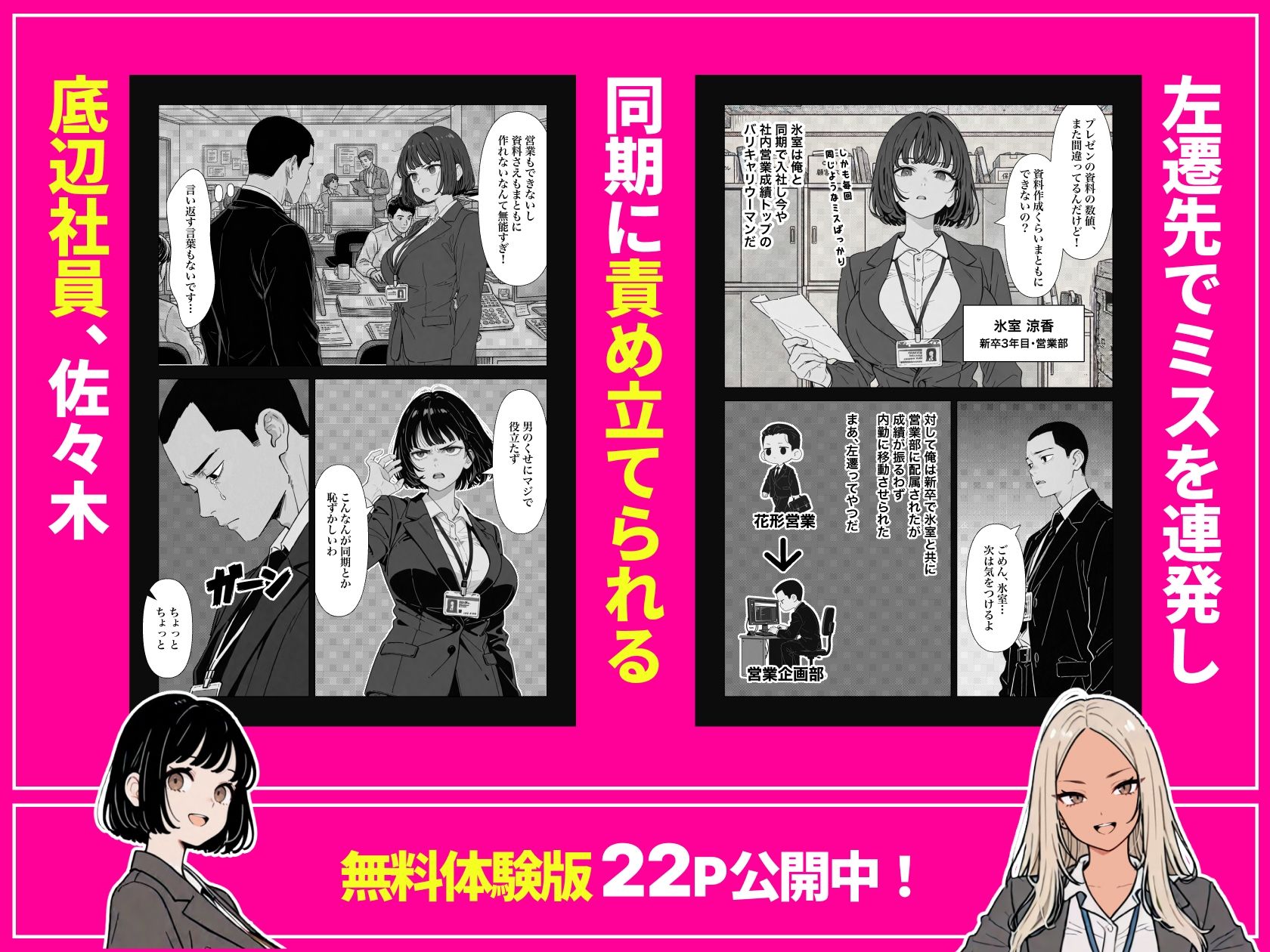 ◯◯しないと出れない部屋でパワハラ同期とアルハラ上司を性奴●にした物語のサンプル画像2