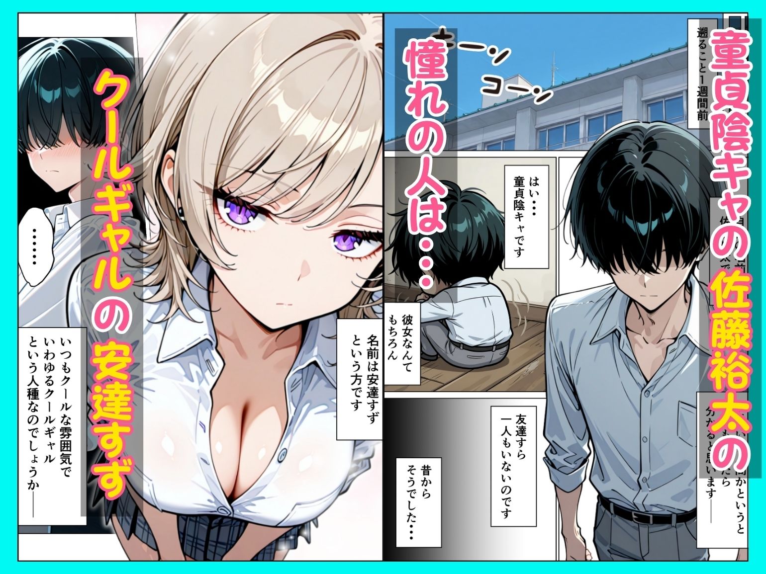 童貞陰キャの僕がクールギャルとマジックミラー車で生ハメセックスした話のサンプル画像1