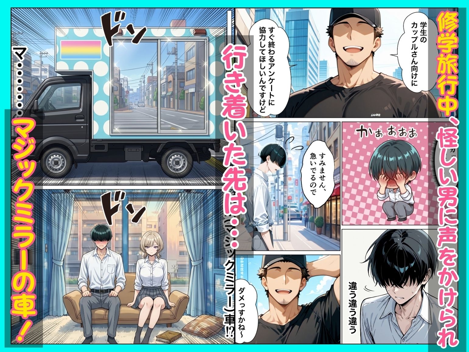 童貞陰キャの僕がクールギャルとマジックミラー車で生ハメセックスした話のサンプル画像2