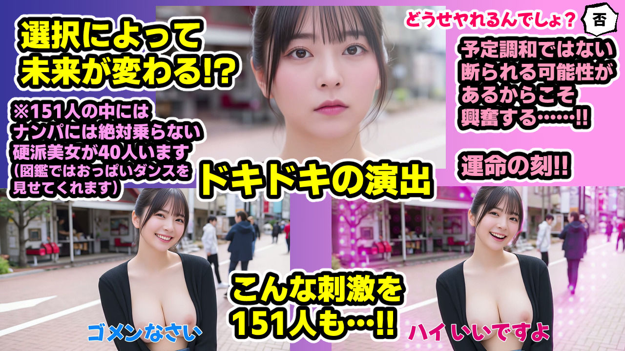 ナンパマスター〜151人のナンパ図鑑完成を目指せ！！〜【いきなり極限リーチ！！ 即興奮！！脳汁ドバドバナンパゲーム！！】のサンプル画像5