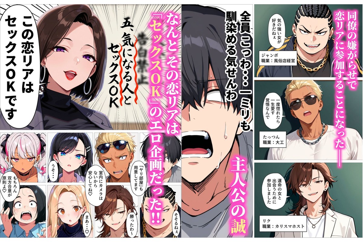 ギャル上等〜「セックスOK」の恋愛リアリティーショーで童貞が巨根無双する話〜のサンプル画像3