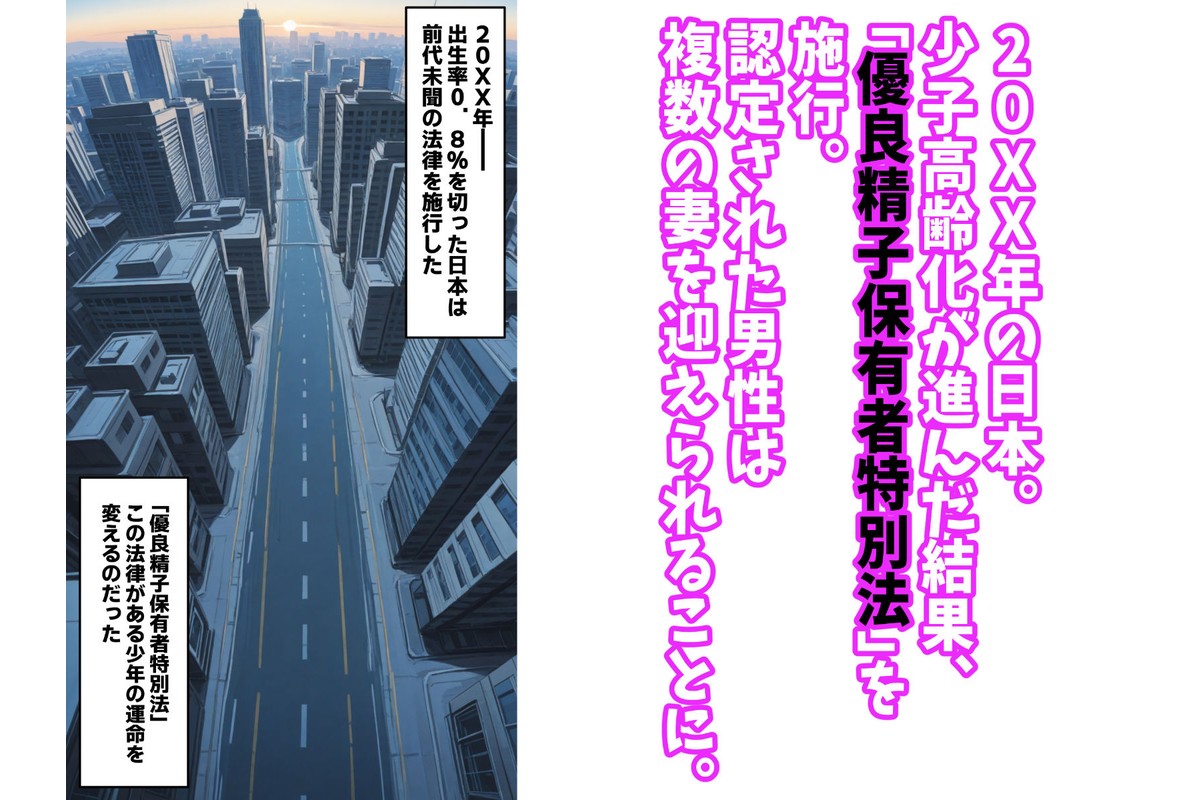陰キャの俺がSSSランク優良精子保有者に選ばれたのでハーレム王になる話 〜いじめられっ子逆転劇〜のサンプル画像1