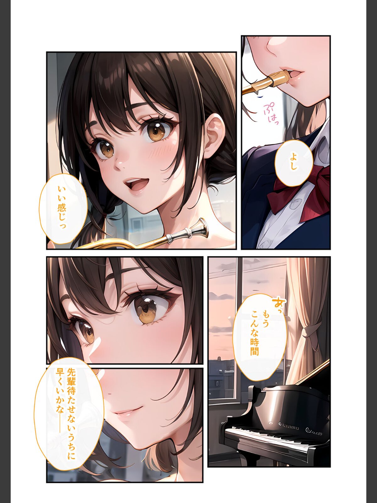 陰キャの僕、透視の力を手に入れる。第十六話 〜吹奏楽部のモテ同級生を寝取る放課後〜 モザイク版のサンプル画像