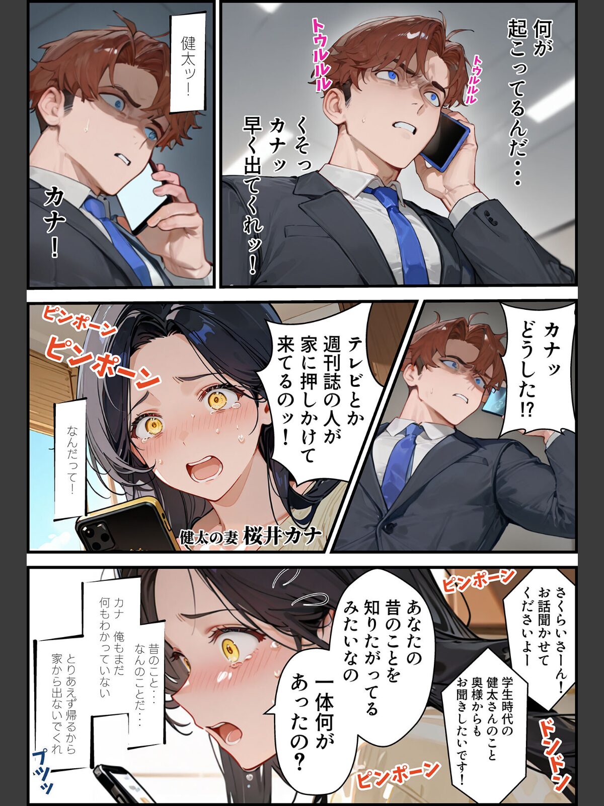 夫が学生時代いじめていたデカ●ン男にNTRされた結果w旦那完全上位互換神ち●ぽに上書きされた件 モザイク版のサンプル画像