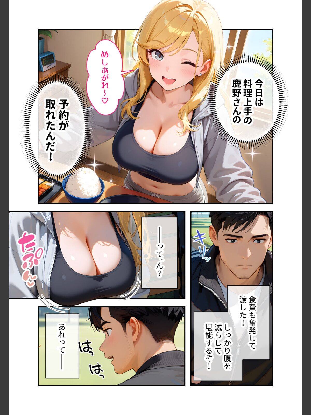 またもや家性婦の鹿野さんは竿のお料理までしてくれる 〜ド変態ギャルのセックス謝罪〜 モザイク版のサンプル画像