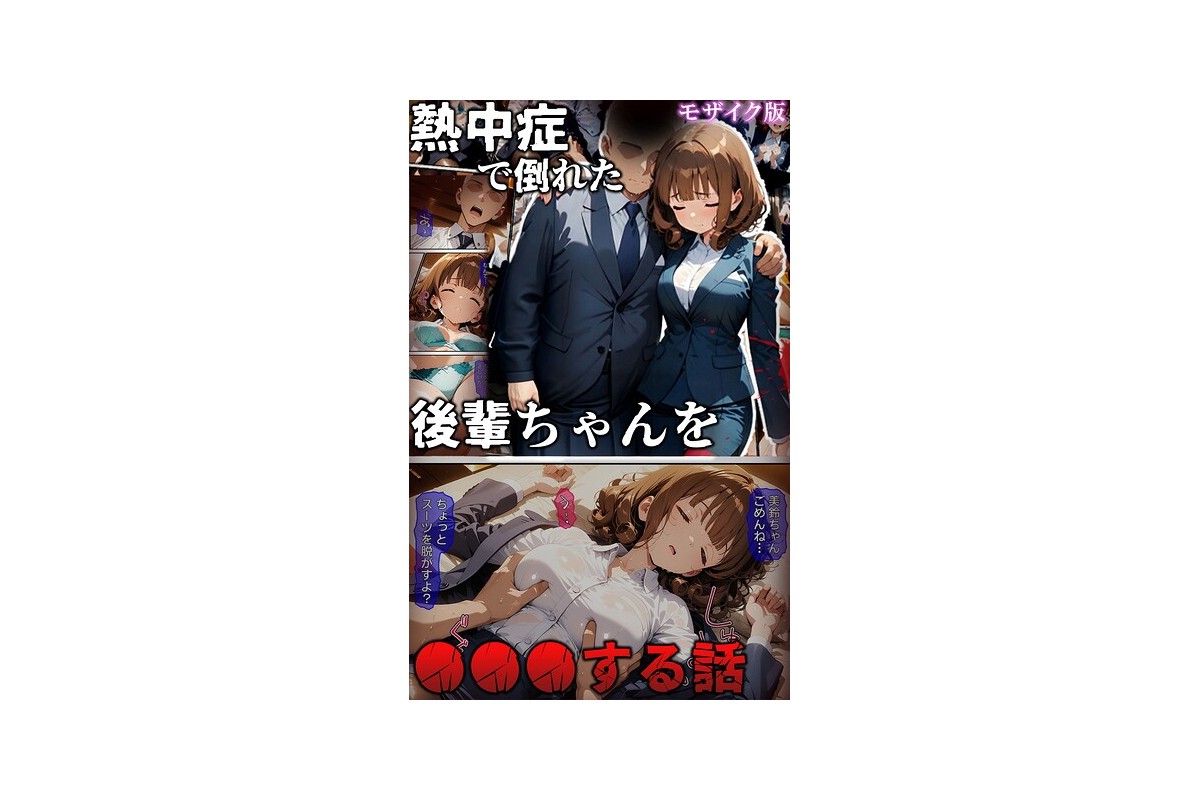 【FANZAブックス】熱中症で倒れた後輩ちゃんを●●●する話 モザイク版｜フルカ