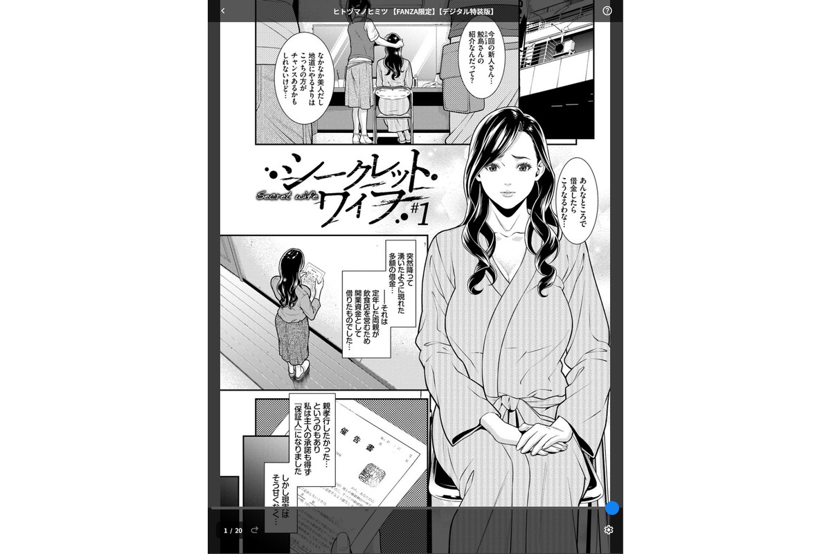 ヒトヅマノヒミツ 【FANZA限定】【デジタル特装版】のサンプル画像1