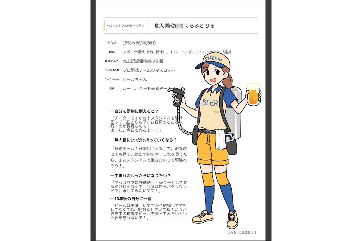 はたらく女性図鑑 vol.2 〜働く女性の一日「ヒルガオ・ヨルガオ」に密着！〜のサンプル画像6