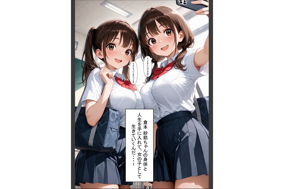 一方的な人生交換〜陰キャブサメンから クラス一の美●●に人生乗り換え〜 モザイク版のサンプル画像4