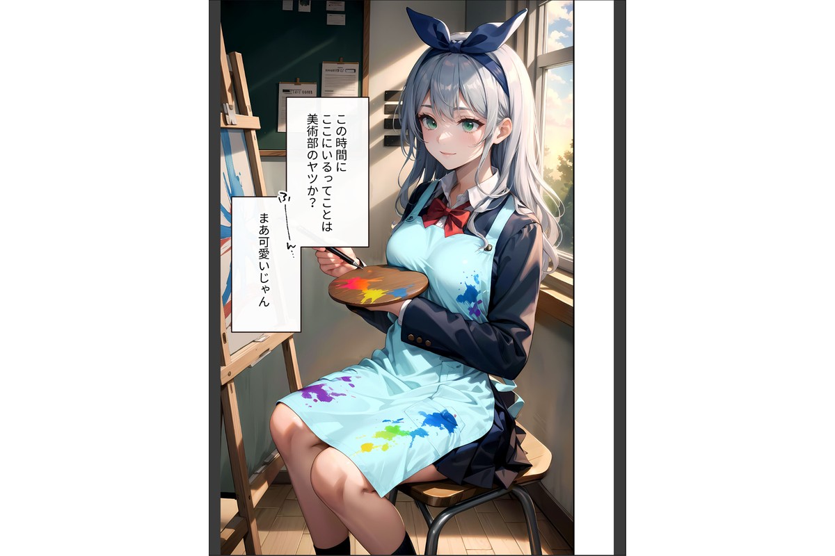 陰キャの僕、透視の力を手に入れる。第十七話 〜小動物系美術部員の白濁に塗れるキャンバス〜 モザイク版のサンプル画像4