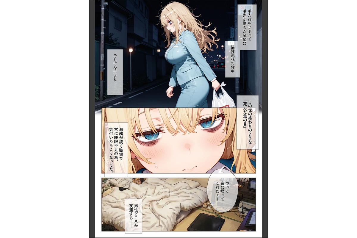 エロ漫画の国のアリス -29歳限界女子が漫画の世界を堪能する- モザイク版のサンプル画像3