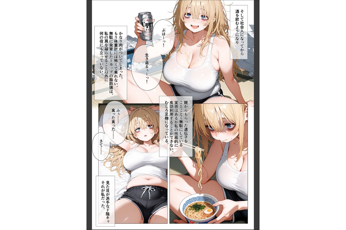 エロ漫画の国のアリス -29歳限界女子が漫画の世界を堪能する- モザイク版のサンプル画像4