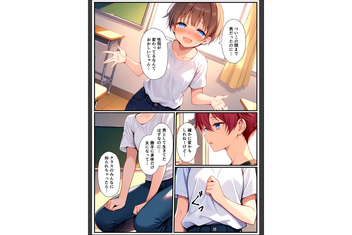 子●誕生〜女の子になった体でセックスに溺れる学園生活〜 モザイク版のサンプル画像21