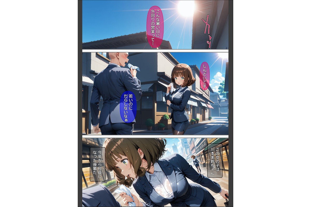 熱中症で倒れた後輩ちゃんを●●●する話 モザイク版のサンプル画像2