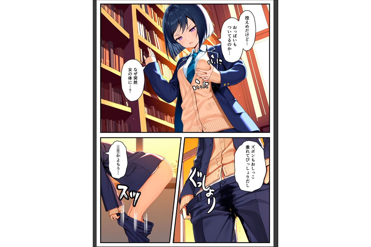 好きな子にフラれて女体化させられた生徒会長がマチアプで出会った同級生にメス堕ちする話 モザイク版のサンプル画像16