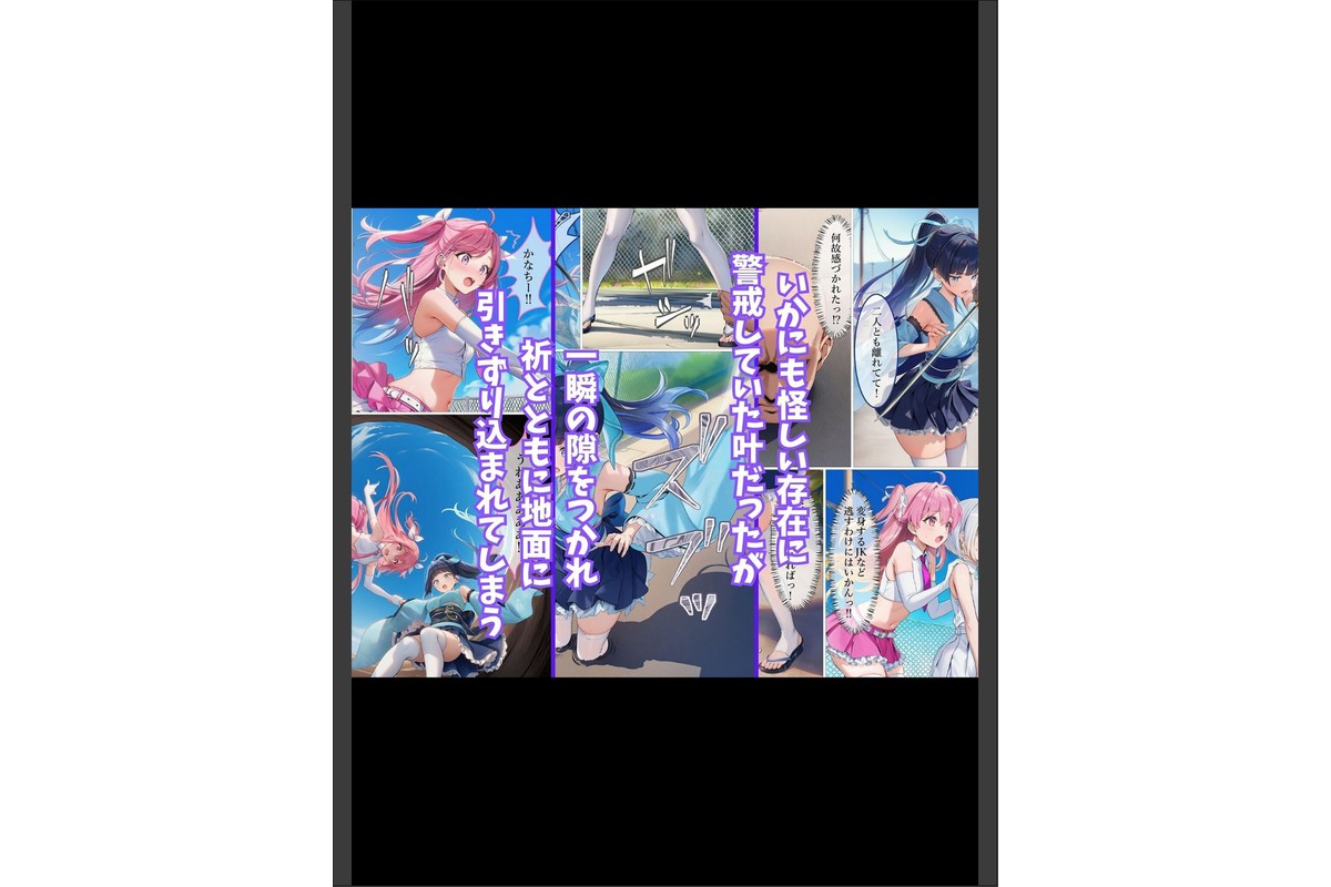 魔法少女WISHES番外編 変態足フェチ兄弟現る！ モザイク版のサンプル画像3