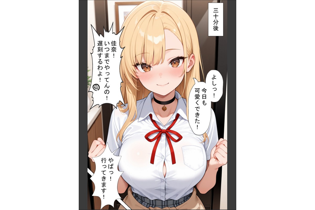 軽そうだけど実は恋愛経験0な巨乳ギャルちゃん〜初えっち編〜【棒消し修正版】のサンプル画像3
