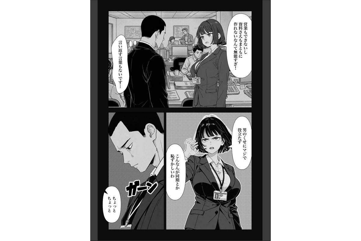 ○○しないと出れない部屋でパワハラ同期とアルハラ上司を性奴○にした物語【棒消し修正版】のサンプル画像4