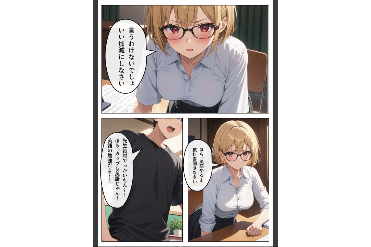 巨乳眼鏡家庭教師 快楽堕ちしたので中出ししてあげた【モザイク版】のサンプル画像5