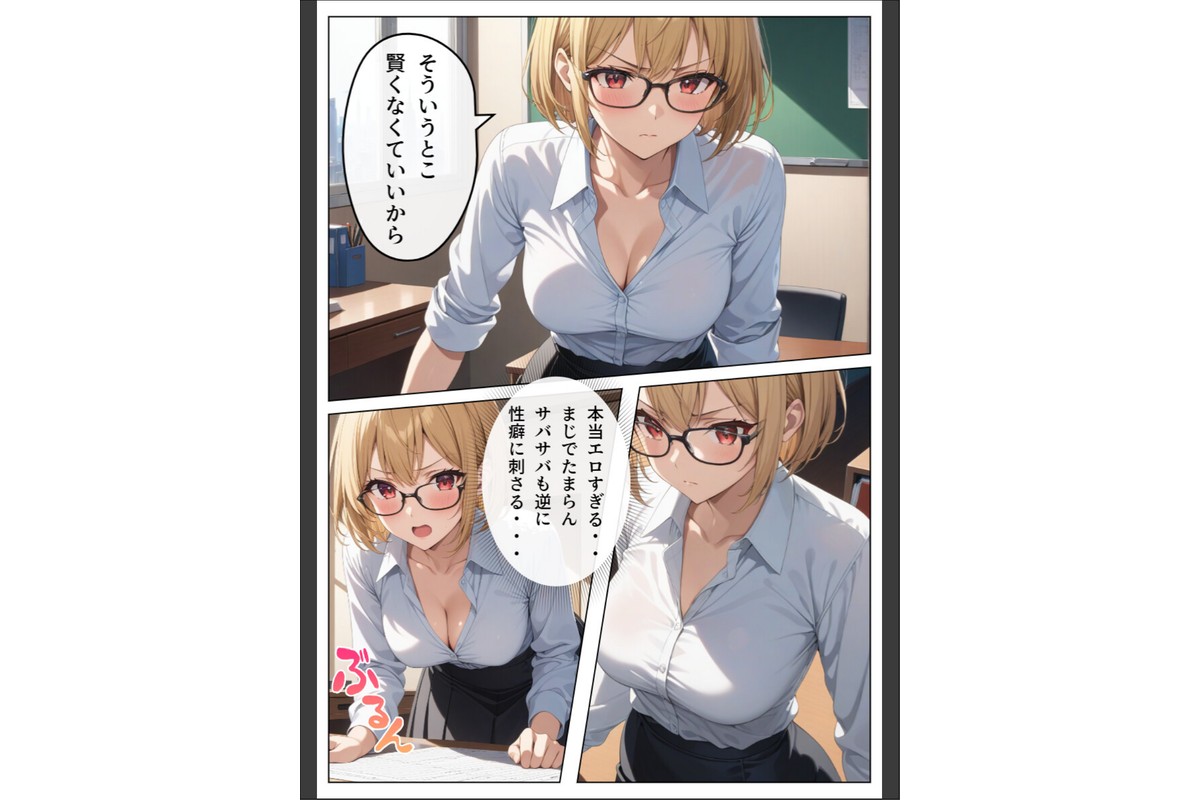 巨乳眼鏡家庭教師 快楽堕ちしたので中出ししてあげた【モザイク版】のサンプル画像6