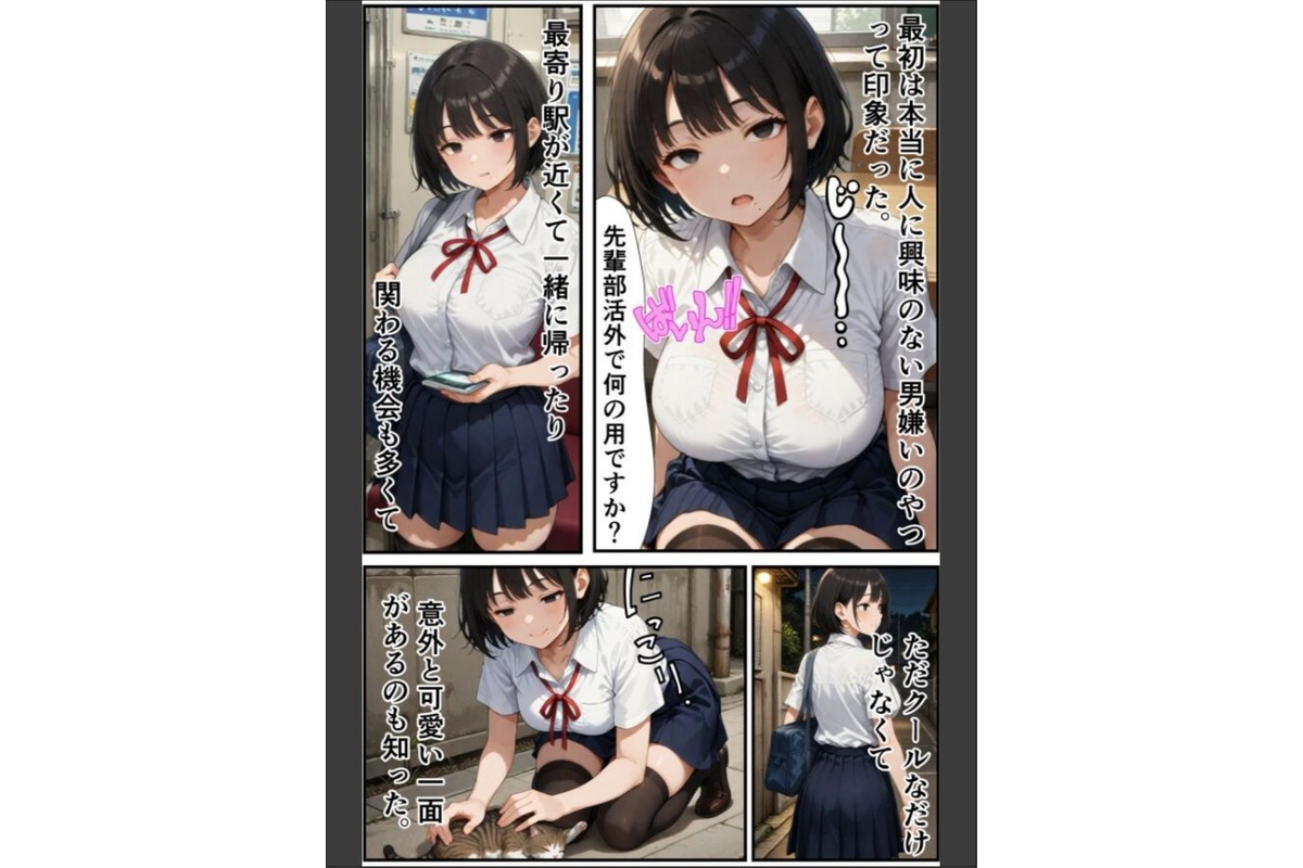 クール長身巨乳な後輩をズブズブに依存させる話【棒消し修正版】のサンプル画像6