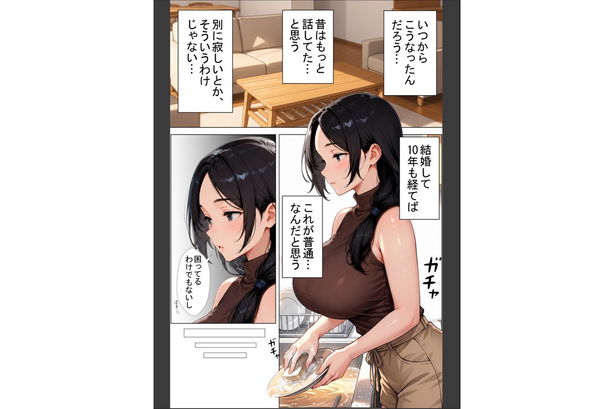 隣の新婚夫を淫乱人妻が寝取って種付けプレスされる話【棒消し修正版】のサンプル画像3