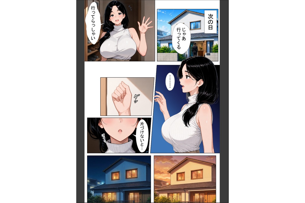 隣の新婚夫を淫乱人妻が寝取って種付けプレスされる話【棒消し修正版】のサンプル画像5