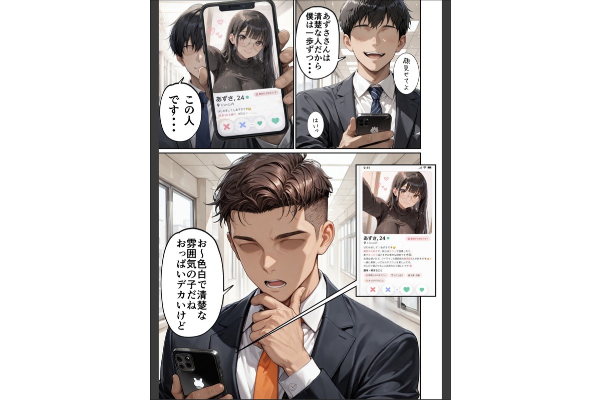 マチアプで紳士ムーブからの健全解放した清楚巨乳（24）がなぜか今ヤリチン上司の部屋にいるらしい【モザイク版】のサンプル画像10