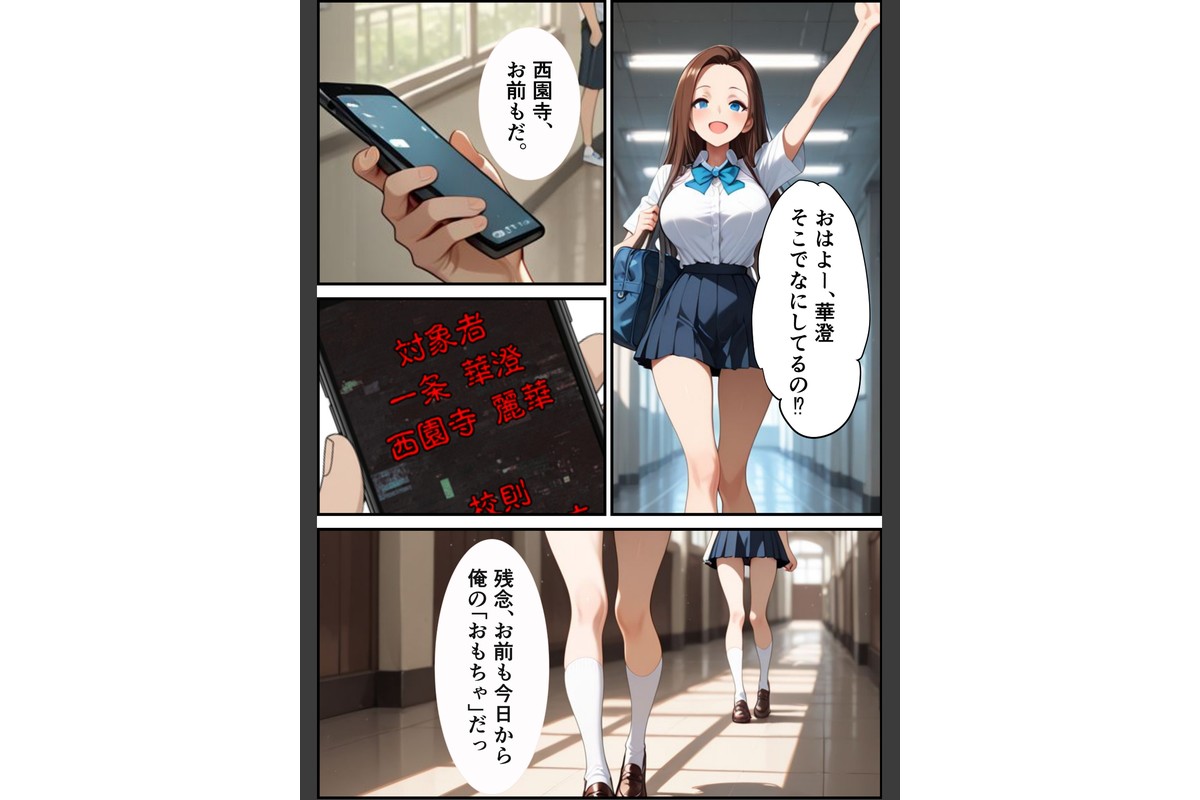 校則改変アプリ〜ゴミ扱いしてた俺の肉棒で女王たちがメス堕ち【モザイク版】のサンプル画像10