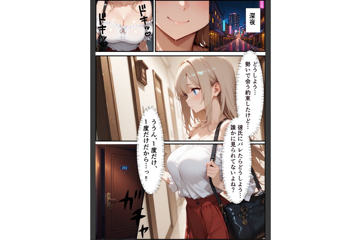 パパ活ギャル〜粗チンカレシじゃ届かない最奥までキモ教師のデカチンでメス堕ち【モザイク版】のサンプル画像3