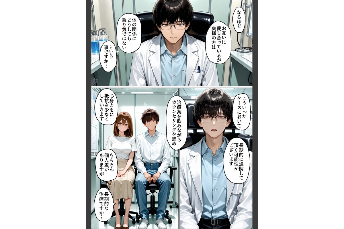 性不感症の妻を治療してもらったらド淫乱になってしまった【棒消し修正版】のサンプル画像14