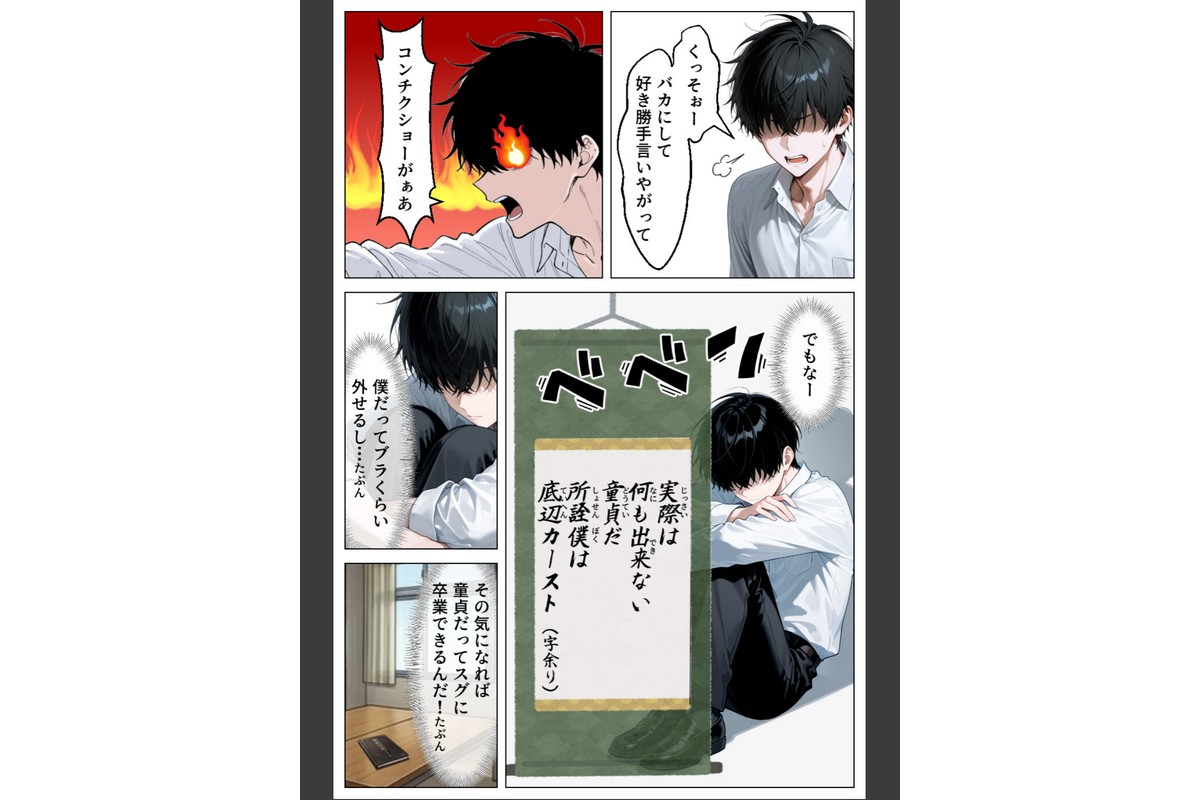 童貞の僕が催●ノートで一軍ギャルと3P！？ 絶頂生ハメSEXした話【モザイク版】のサンプル画像11
