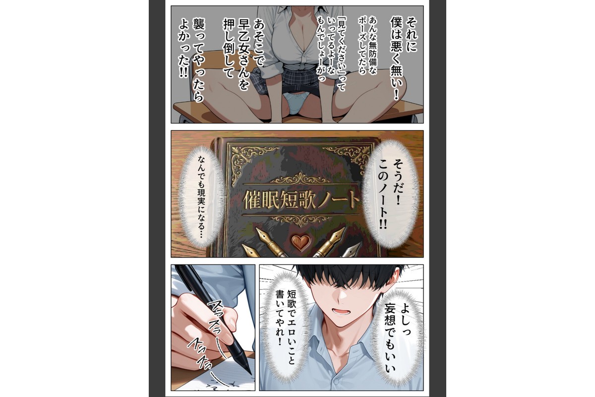 童貞の僕が催●ノートで一軍ギャルと3P！？ 絶頂生ハメSEXした話【モザイク版】のサンプル画像12