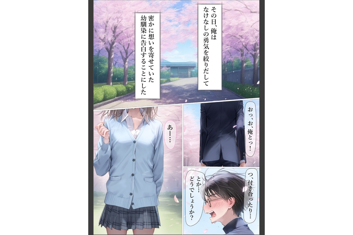 幼馴染が無理やりSEXさせられてるとこに遭遇したら モザイク版のサンプル画像2