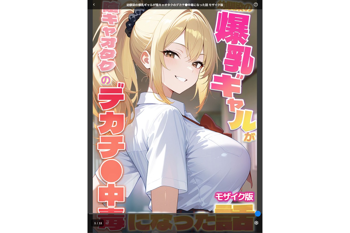 幼馴染の爆乳ギャルが陰キャオタクのデカチ●中毒になった話 モザイク版のサンプル画像1